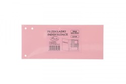 Przekładka czysta Protos indeksująca A4 różowy jasny 160g 50k