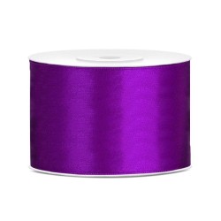 Wstążka Titanum Craft-Fun Series satynowa 50mm purpurowy 25m (062)