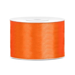 Wstążka Titanum Craft-Fun Series satynowa 50mm pomarańczowy 25m (S50-005)
