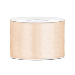 Wstążka Titanum Craft-Fun Series satynowa 50mm KREMOWY JASNY 25m (TS50-079)