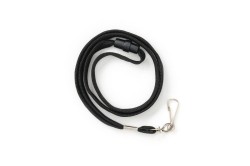 Smycz taśma wypinająca z karabińczykiem czarna czarna Argo (601288)