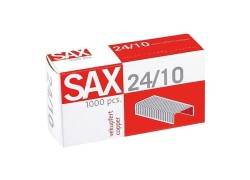 Zszywki 24/10 Sax miedziane 1000 szt (ISAX24/10)