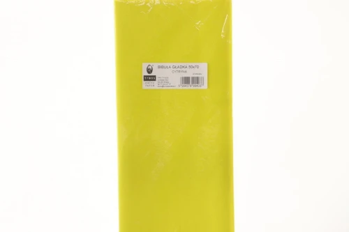 Bibuła gładka gładka cytrynowa 700mm x 500mm