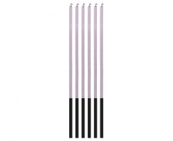 Świeczka urodzinowa Magiczny Płomień, liliowe, 3x3x150mm, 6 szt. Godan (7C-SMPL)