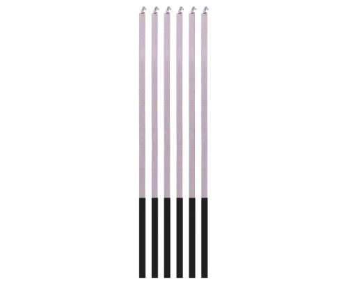 Świeczka urodzinowa Magiczny Płomień, liliowe, 3x3x150mm, 6 szt. Godan (7C-SMPL)