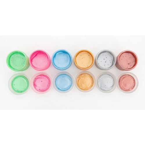 Farby plakatowe Astra dekoracyjne o połysku perłowym kolor: mix 20ml 6 kolor. (301124004)