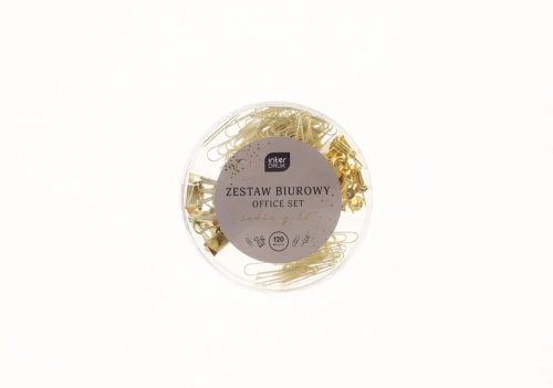 Spinacz Interdruk Satin gold 5902277346384 (120szt)