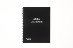 Teczka do akt osobowych zadrukowana ABCDE A4 czarny Warta (339-099)