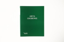 Teczka do akt osobowych ABCDE A4 zielony papier Warta (339-040)
