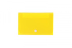 Teczka z przegródkami Tetis MINI organizer harmonijkowy na zatrzask 5903242102875 B6 kolor: żółty (BT613-Y)