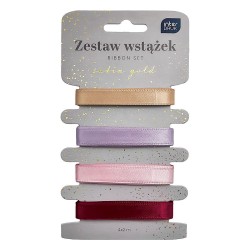 Wstążka Interdruk SATIN GOLD 5902277345486 mix 2m (4x2m)