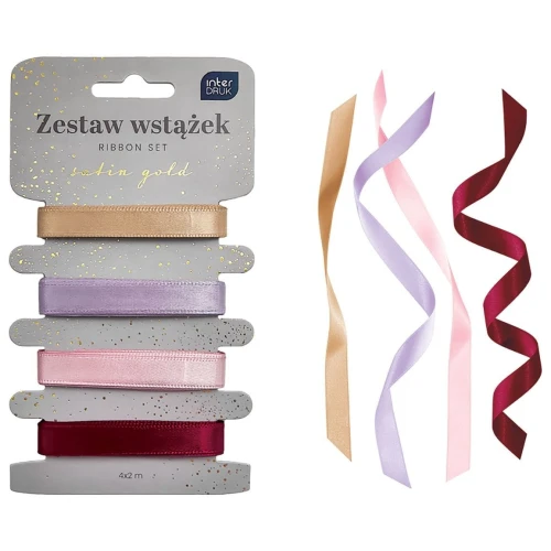 Wstążka Interdruk SATIN GOLD 5902277345486 mix 2m (4x2m)