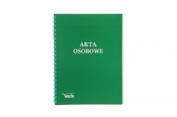 Teczka do akt osobowych ABCDE niezadrukowana A4 zielony karton Warta (1824-339-094)