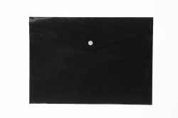 Teczka plastikowa na zatrzask koperta pp na zatrzask 5903242103735 A4 czarny Tetis (BT611-V  czarna)