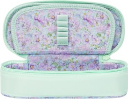 Piórnik flowers zielony Oxford (400182135)