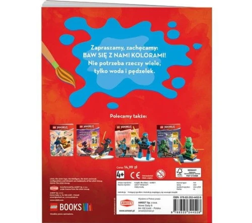 Książka dla dzieci Ameet LEGO® NINJAGO® maluj wodą (MW 6703)