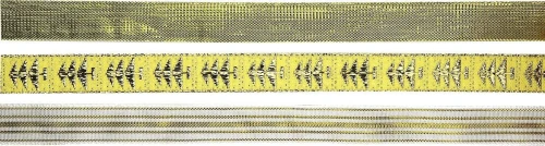 Wstążka Titanum Craft-Fun Series Boże Narodzenie 3 wzory 15x2 [mm x m] biało-złoty (A-28(4#))
