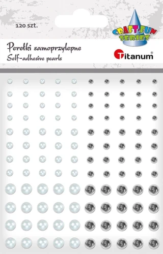 Kryształki Titanum Craft-Fun Series (24CY0324 (white,silver ))