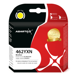 Tusz Asarto do Brother 462YXN | LC462XLY | 1500 str. | yellow