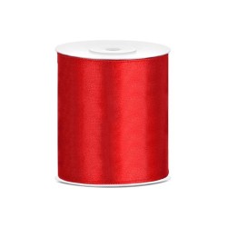 Wstążka Titanum Craft-Fun Series satynowa 100x25 [mm x m] czerwona (100-007)