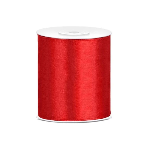 Wstążka Titanum Craft-Fun Series satynowa 100x25 [mm x m] czerwona (100-007)