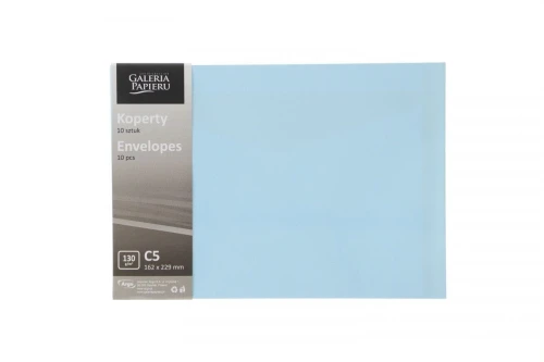 Koperta Galeria Papieru gładki niebieski C5 niebieski (280628) 10 sztuk