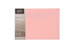 Koperta Galeria Papieru gładki pudrowy róż C5 różowy (280635) 10 sztuk