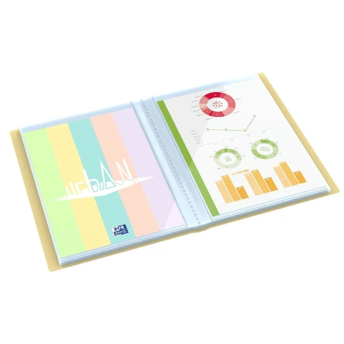 Teczka ofertowa Oxford Urban pastel A4 kolor: mix 20 kieszeni (400187643)