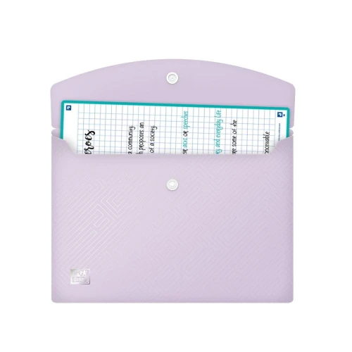 Teczka plastikowa na zatrzask Urban kopertowa pastel A5 mix 300 mic. Oxford (400187615)