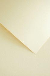 Papier ozdobny (wizytówkowy) Galeria Papieru len A4 kremowy 220g (201832)