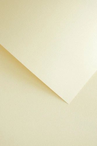 Papier ozdobny (wizytówkowy) Galeria Papieru len A4 kremowy 220g (201832)