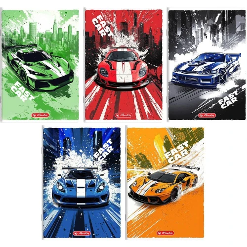 Zeszyt Herlitz Fast Car A5 16k. 70g krata (400196833)