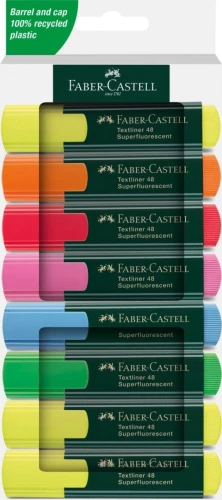 Zakreślacz Faber Castell Neon 8 kol., mix 1,0-5,0mm (254848 FC)