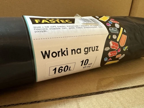 Worek na gruz My Fastec 160l kolor: czarny 160L 10 szt