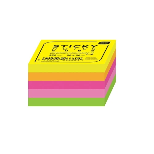 Notes samoprzylepny Interdruk mix fluo 250k [mm:] 50x50 (IKARSAM250)