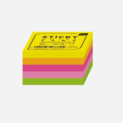 Notes samoprzylepny Interdruk mix fluo 250k [mm:] 50x50 (IKARSAM250)