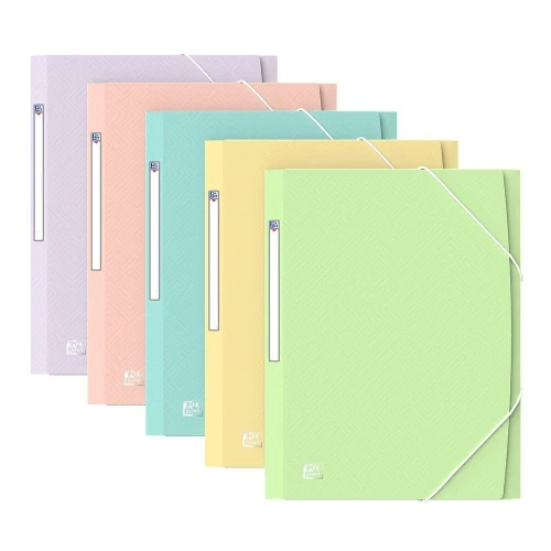 Teczka plastikowa na gumkę Urban pastel A4+ mix 450 mic. Oxford (400187619)