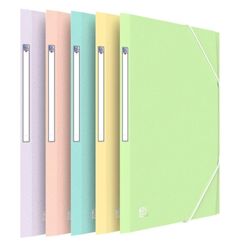 Teczka plastikowa na gumkę Urban pastel A4+ mix 450 mic. Oxford (400187619)