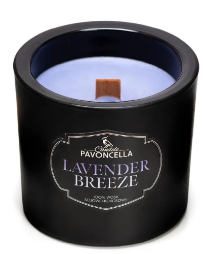 Świeczka ozdobna Pavoncella Classico Lavender Breeze czarna 170g (5905711530431)