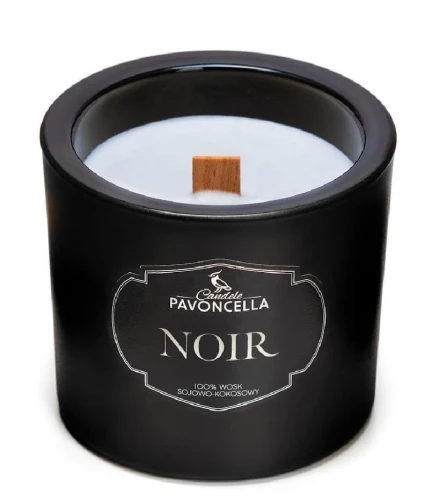Świeczka ozdobna Pavoncella Classico Noir czarna 170g (5905711530370)