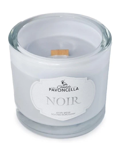 Świeczka ozdobna Pavoncella Classico Noir biała 170g (5905711530523)