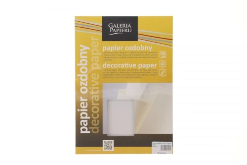 Kalka ołówkowa Argo ozdobna biała, 110g/50szt. A4 [mm:] 210x297 (206000)