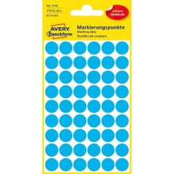 Etykieta do oznaczania Zweckform kropki  12mm niebieska [mm:] 12 (3142)