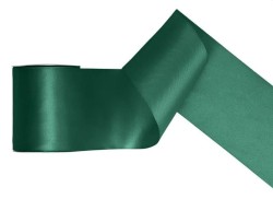 Wstążka Titanum Craft-Fun Series satynowa 100x25 [mm x m] zielony butelkowy (TS100-012B)