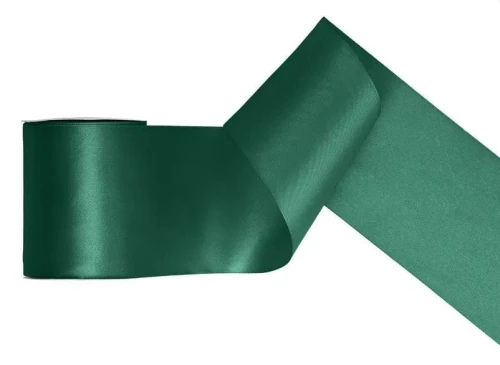 Wstążka Titanum Craft-Fun Series satynowa 100x25 [mm x m] zielony butelkowy (TS100-012B)
