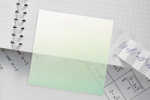 Notes samoprzylepny Titanum transparentne, z polipropylenu 75x75 biało- zielony 50k [mm:] 75x75
