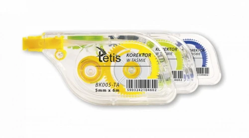 Korektor w taśmie (myszka) Tetis 5x6 [mm*m] (BK005-TA)