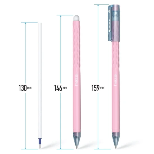 Długopis Berlingo Haze wymazywalny niebieski 0,5mm (338377)