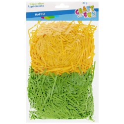 Rafia Craft With Fun zielony/żółty 30g (555382)