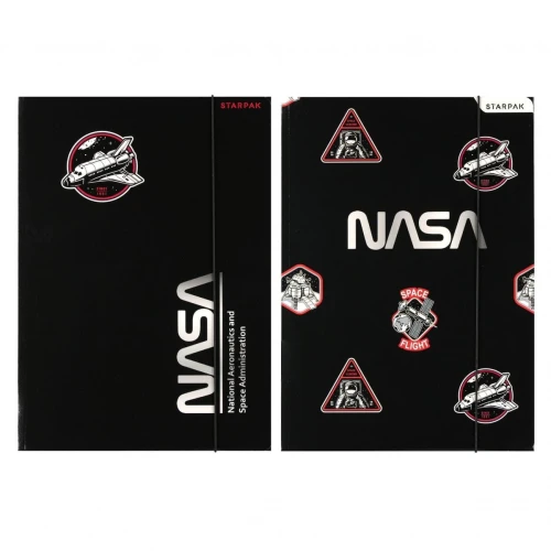 Teczka kartonowa na gumkę Nasa A4 mix Starpak (559721)